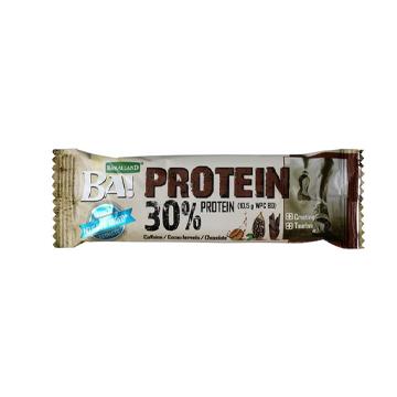 Bakalland BA! Crunchy Protein Coffee Bar, Healthy Bar Snacks with Natural Fibre, Contains Caffeine equivelant to one Single-Espresso and Sugar- 35g